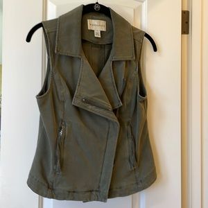 Marrakech Anthropologie vest, army green, EUC, small